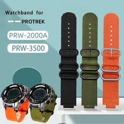 High quality canvas watchband with convex mouth  for CASIO prg-260 / 270 prw-2500t /3500 /5000/5100 nylon  canvas wristband 18mm