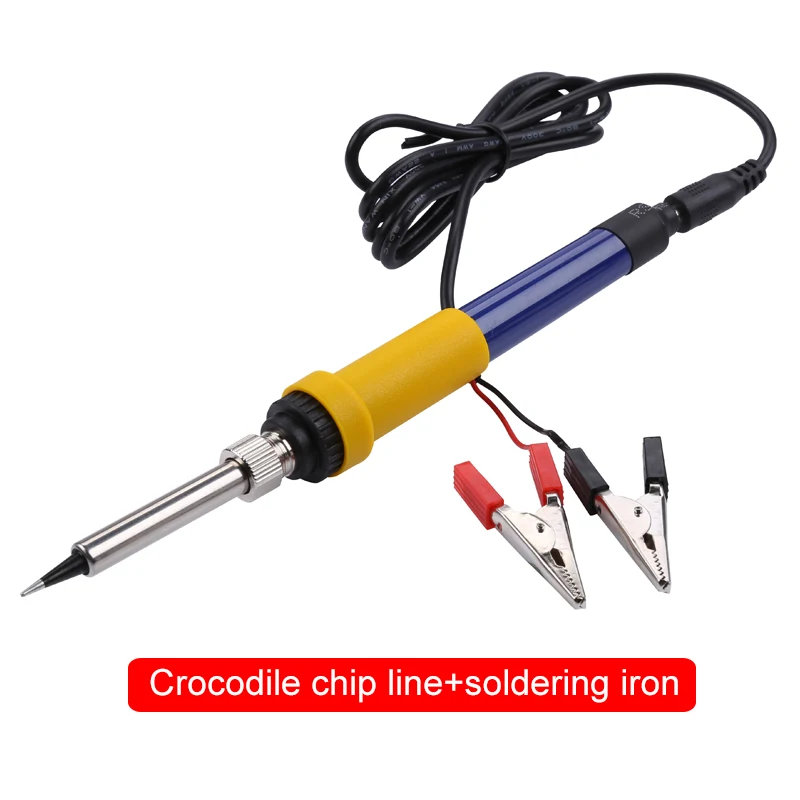 DC12V / 60w Car Battery Low Voltage Electrical Soldering iron Head Clip Portable Welding Rework Repair Tools