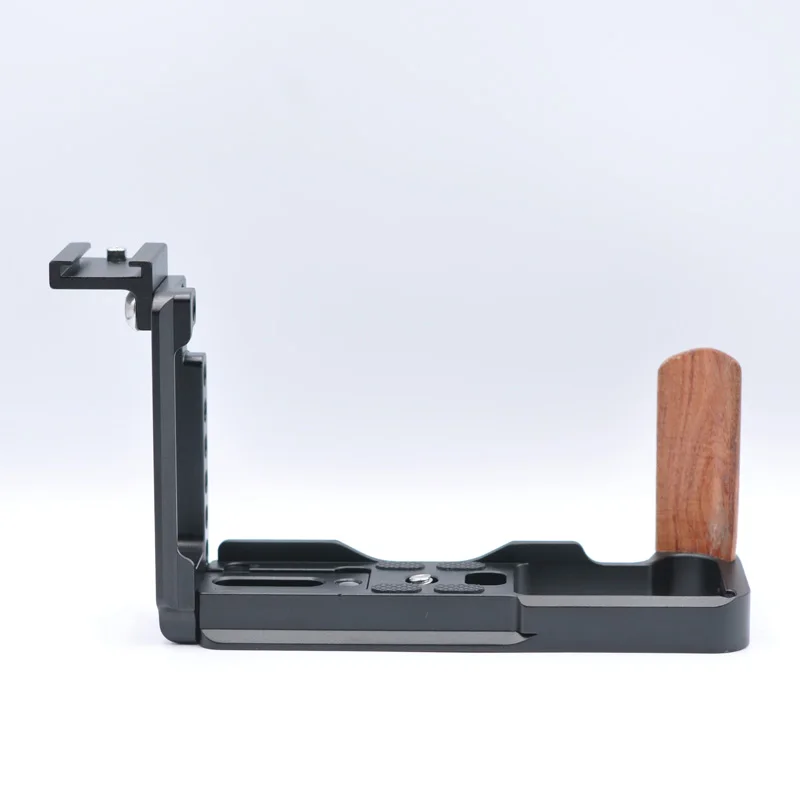 Wooden Extension Camera L Bracket Hand Grip Holder for Fujifilm Fuji X-T3 X-T2 With Hot Shoe Mount