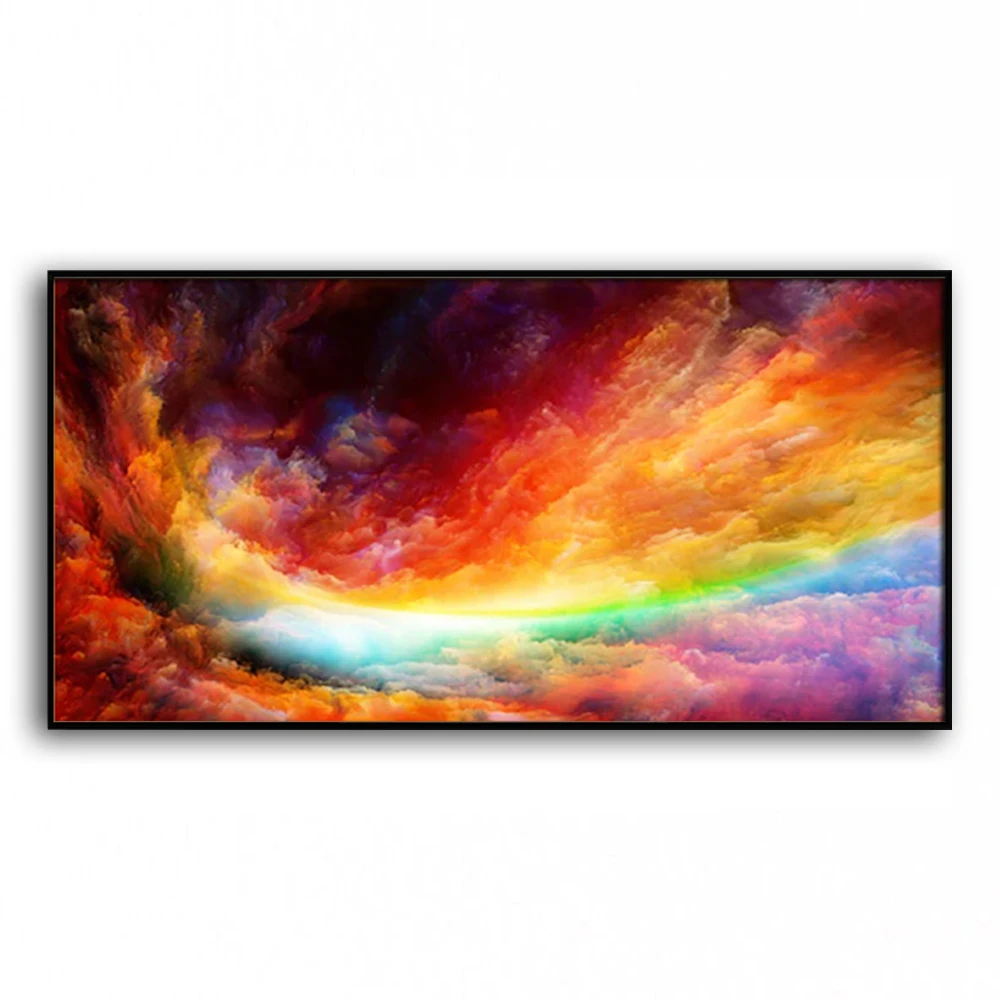 2020 New Year's latest Oil Painting Dazzle colour of sky 100% Hand painted world famous paintings living room Decor 2020041808