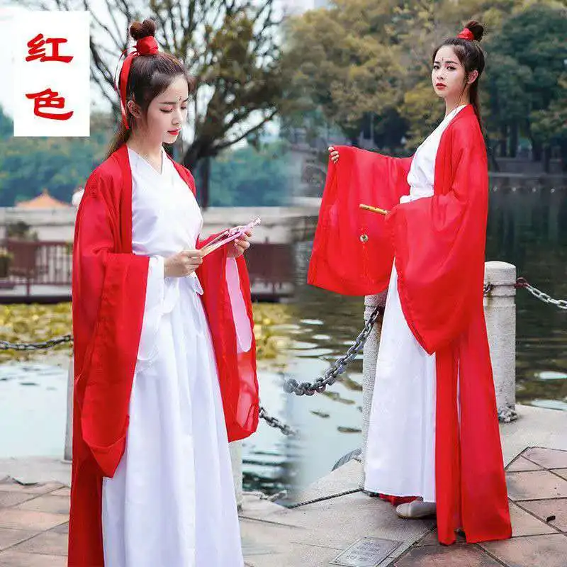 Chinese Traditional Folk Dance Costume Women Ancient Hanfu Dress Oriental Style Tang Dynasty Dance Clothing Girl Fairy Cosplay