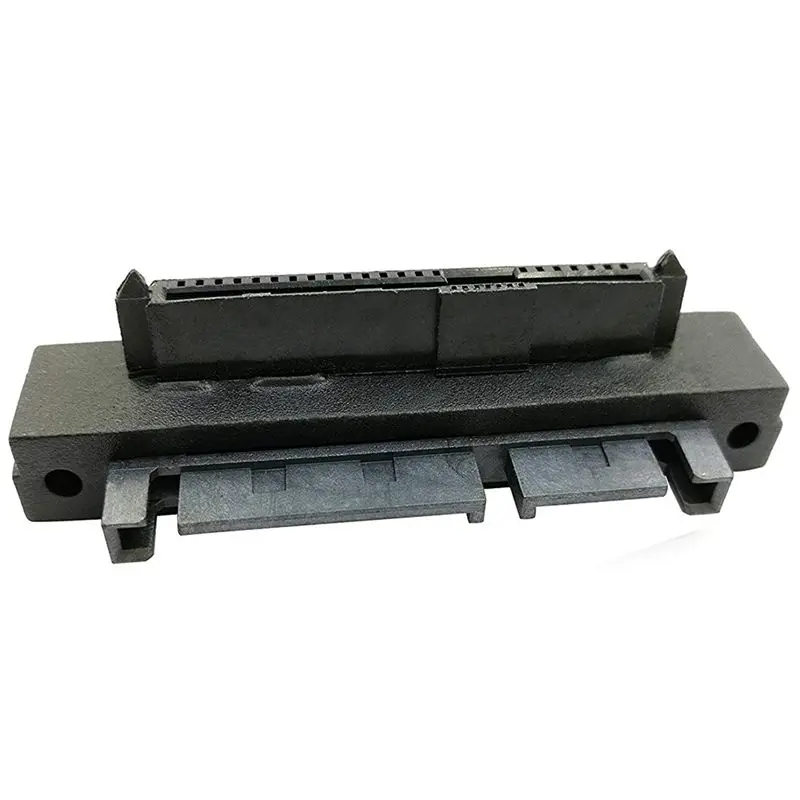 Right Angled 90 Degree SFF-8482 SAS 22 Pin to 7 Pin + 15 Pin SATA Hard Disk Drive Raid Adapter