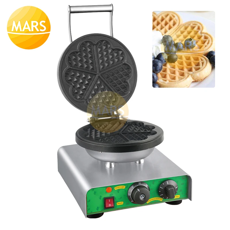 

Electric Waffles Maker Heart Shape Waffle Bread Machine Commercial Bubble Egg Cake Oven Pan Non-stick Kitchen Waffle Baker