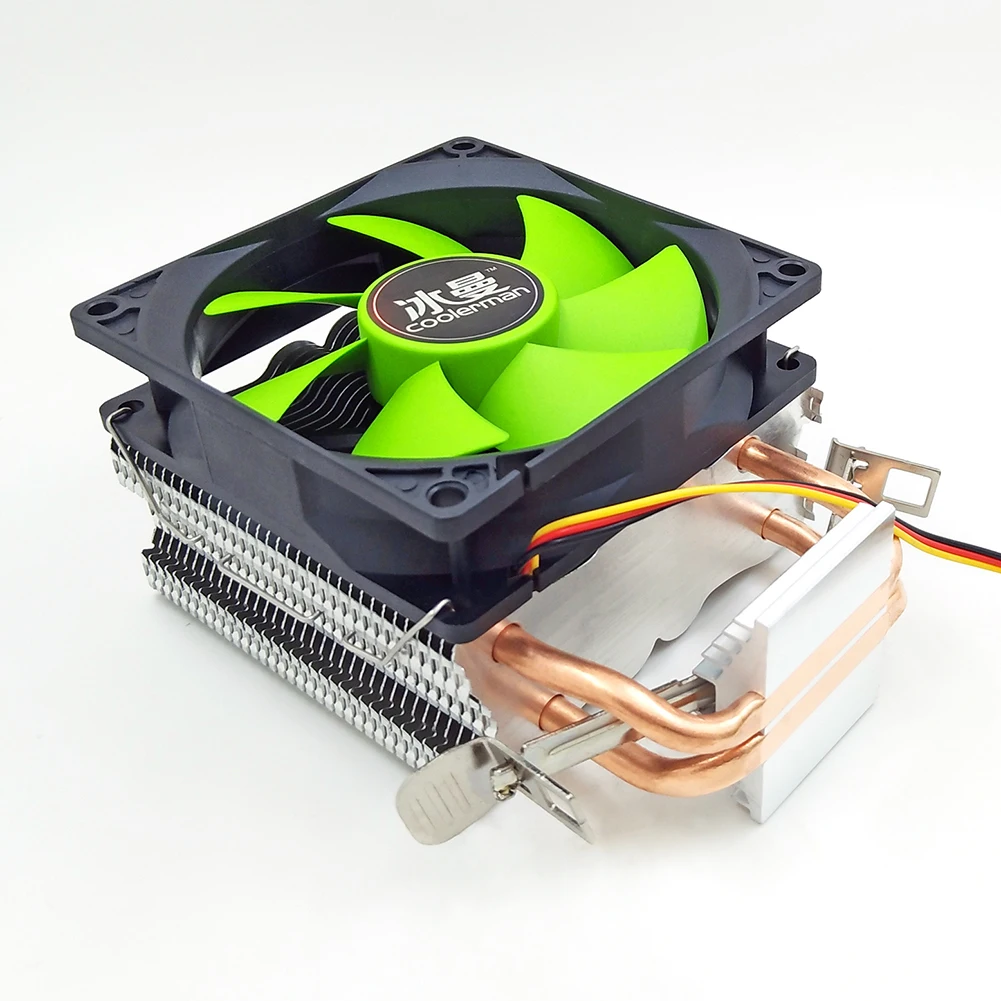 Pupazzo di neve MX2 Desktop CPU ventola di raffreddamento 2 tubi di calore dispositivo di raffreddamento a 3 Pin PWM Computer PC radiatore dissipatore di calore per Intel AMD