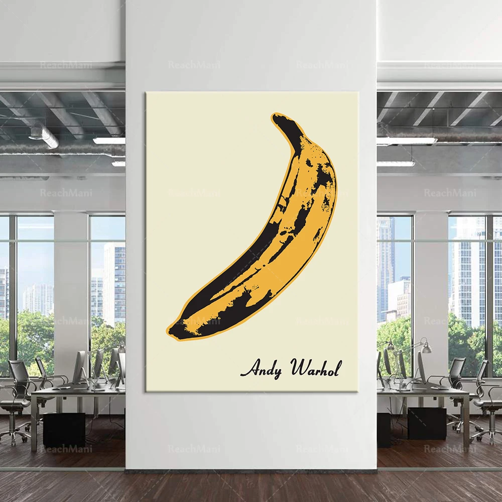 

Andy Warhol Pop Art Banana Impression Expo, Art Canvas Wall Decoration Poster