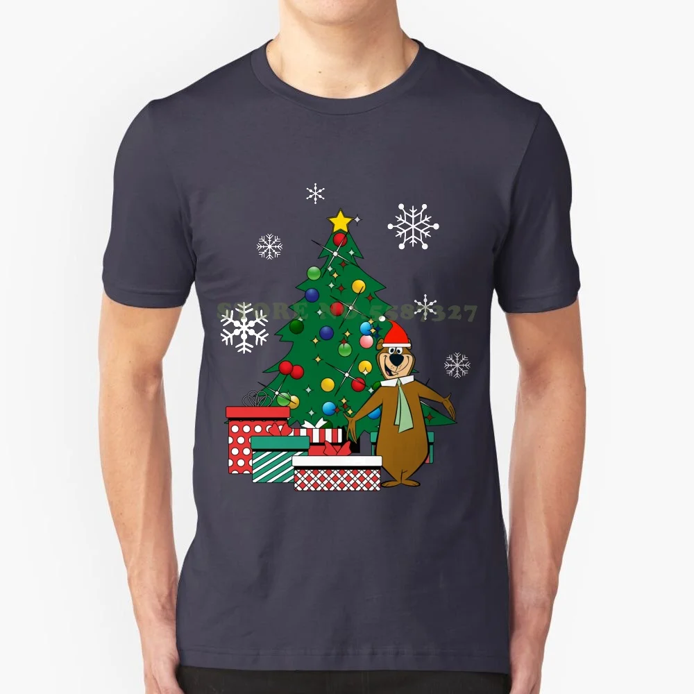 Yogi Bear Around The Christmas Tree 100% Pure Cotton T-Shirt Yogi Bear Picinic Basket Boo Boo Ranger Smith Cindy Yakky Doodle