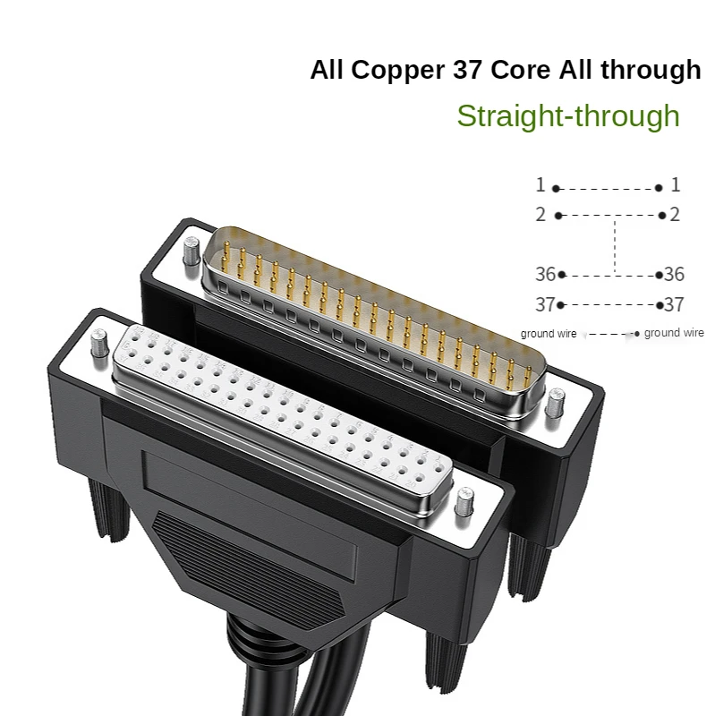 37Pin Male to Female Extension 37P Cable  DB37 M/M calbe M/F Serial Port Extend DATA Cable Cord Printer 1M 2M 3M 5M 10M