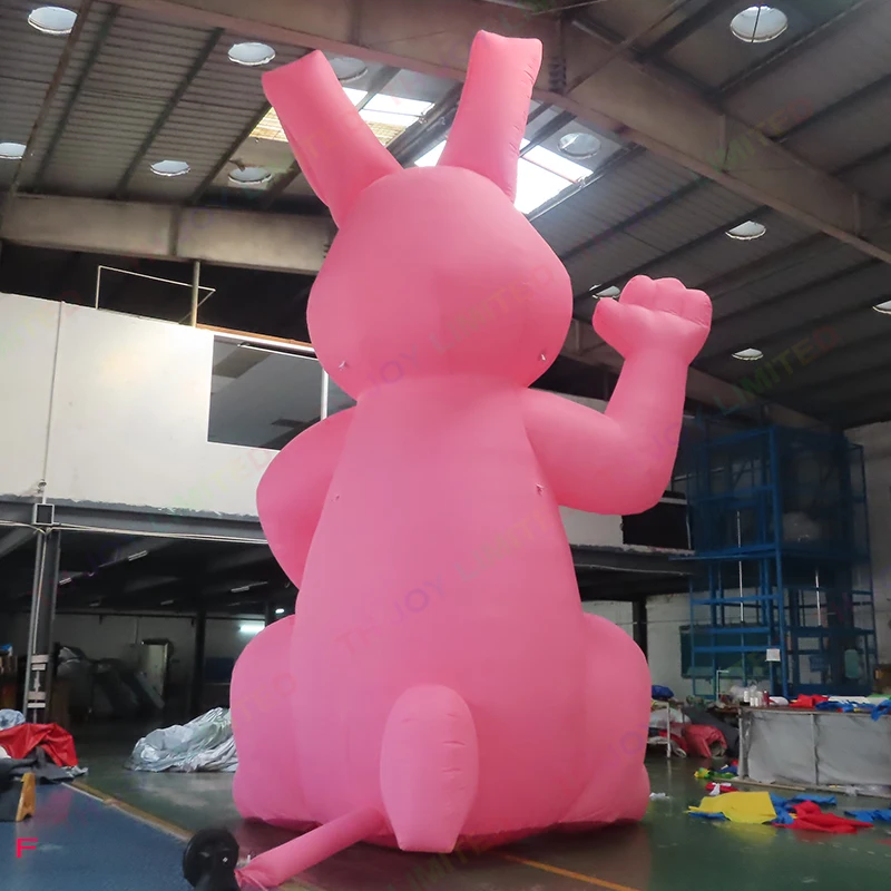 8m Tall Giant Inflatable Bunny Rabbit With  Led Light / Large Inflatable Bunny Balloon Toys