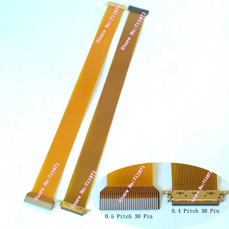 نوع B 0.4 إلى 0.5 الملعب 30Pin كابل الشاشة خط 30P 0.4 الملعب 20523-030T إلى 0.5 الملعب 30Pin FFC FPC سلك كابل الشاشة 20523 030T