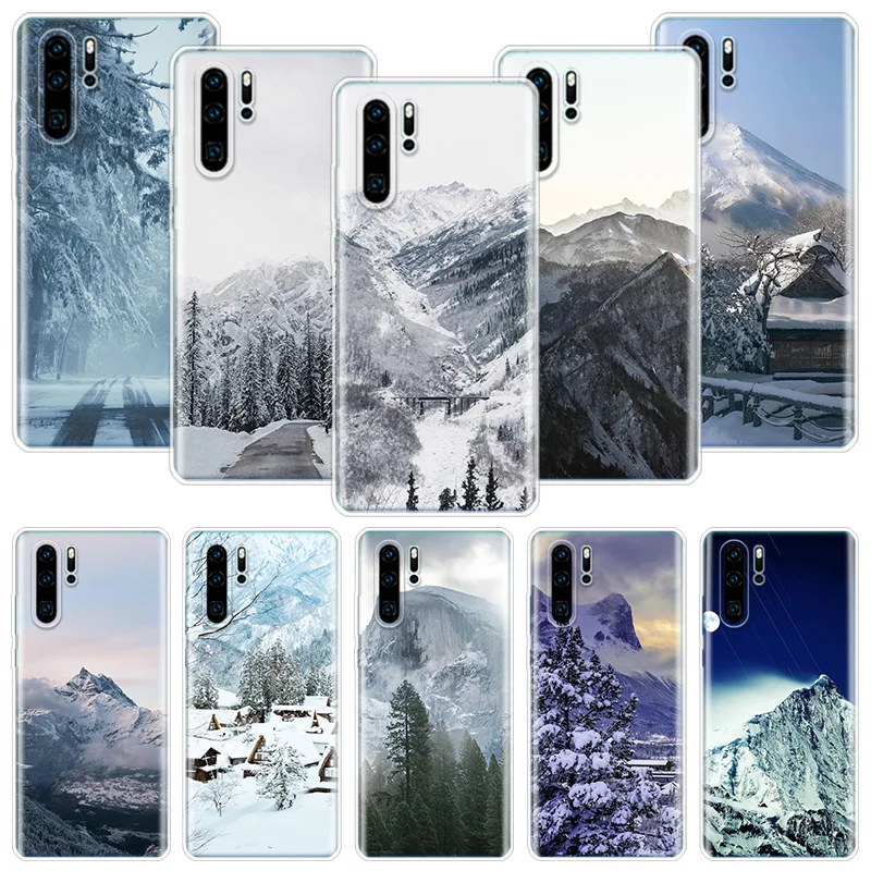 Landscape Winter Light Snow Phone Case For Huawei Honor 10 9 20 9X 8A 8X 8S Lite Pro Y5 Y6 Y7 Y9S P Smart Z 2019 2021 10i 20i