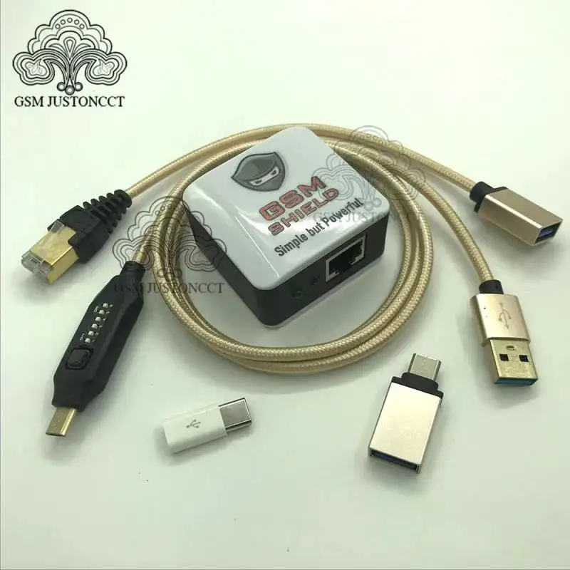 2023 Latest Version ORIGINAL GSM SHIELD BOX /DONGLE+ (UMF) ALL BOOT CABLE for Repair Imei Reset Google account