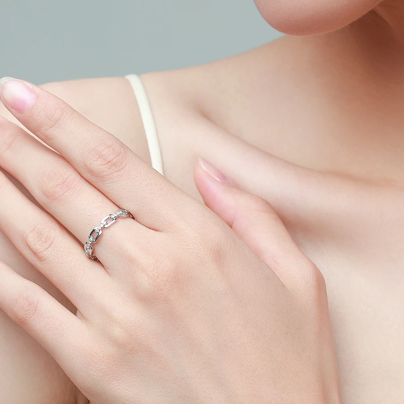 Ailmay-Real 925 Sterling Silver Anel de Dedo para Mulheres, Zircão Transparente, Cor Dourada, Acessórios de Festa, Jóias para Meninas, Moda