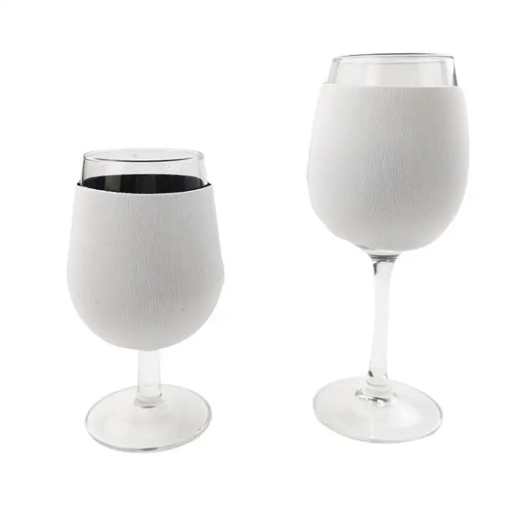 Sublimation Neoprene Red Wine Glass Cover Goblet Sleeve dye Sublimation Blanks DIY Personalized Custom SN759