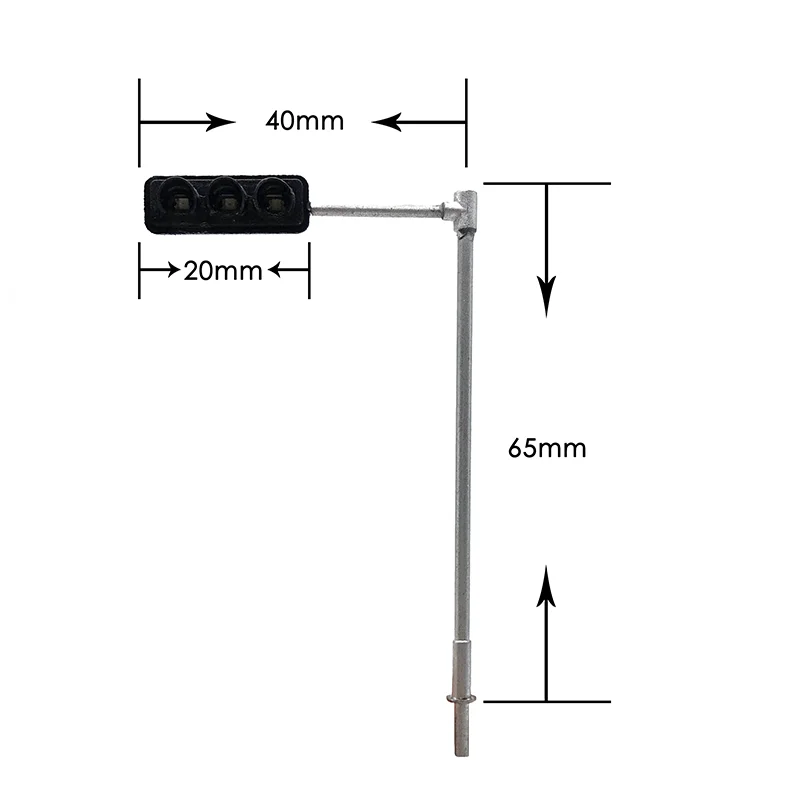 HO Scale Model Traffic Lights/Operating Pole Mount Overhead Traffic Lights with Controller/Train Railway/Railroad Layout