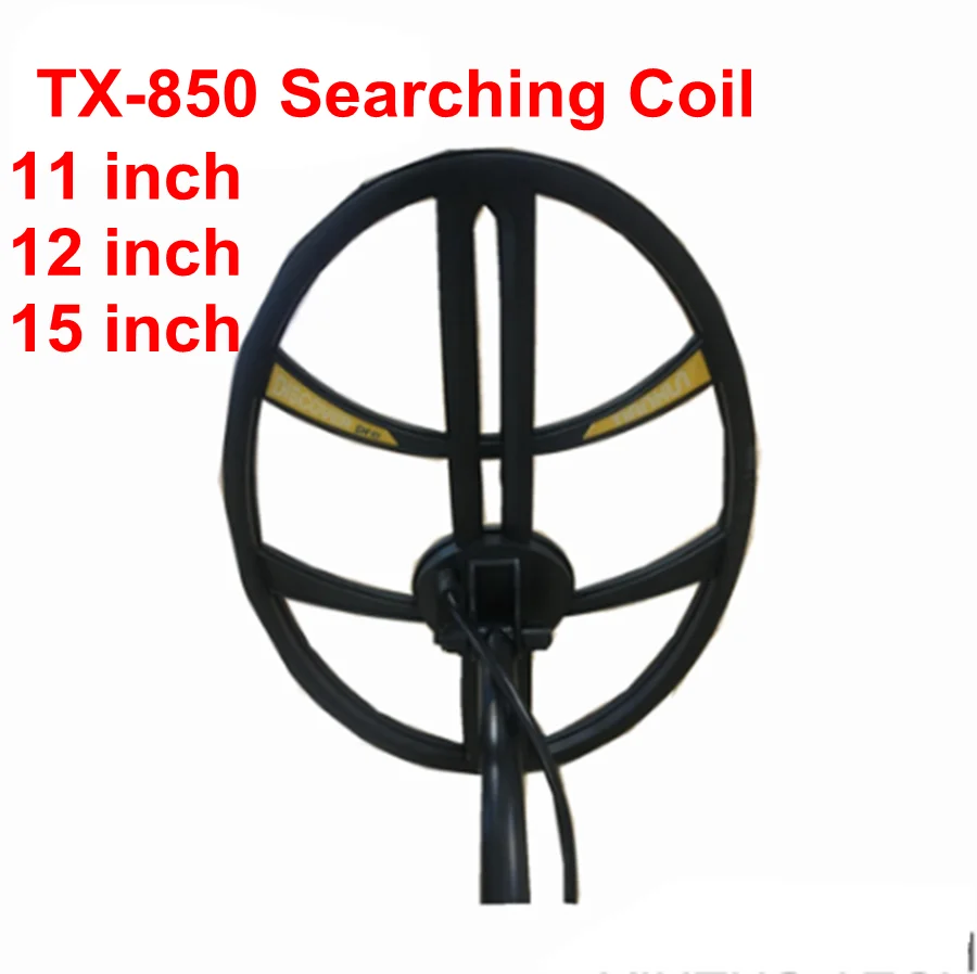 Bobina para tx 850 Metal Detector Pesquisa Profissional Bobina Gold Digger Pesquisa Bobina 11 em 12 em 15 em Detect
