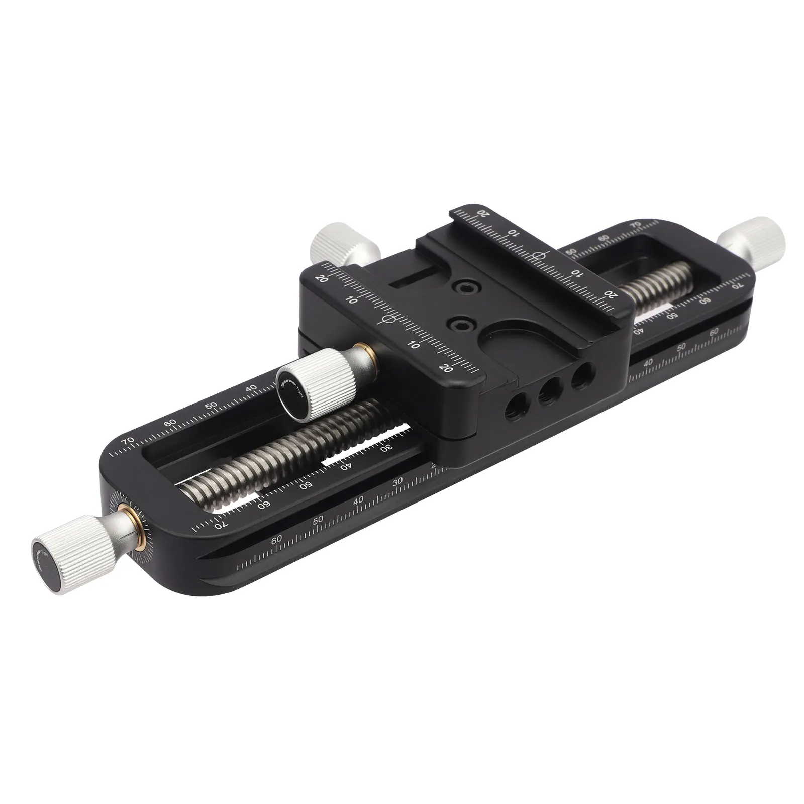 Haoge Wormdrive Macro Rail for Macro photography, Focus stacking Precision Focus Slider/Close-up Shooting Clamp Plate