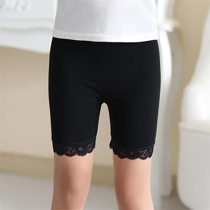 Girls Lace Safety Shorts Pants Underwear Leggings Girls Boxer Briefs Short Beach Pants For Children 3-13 Years Old