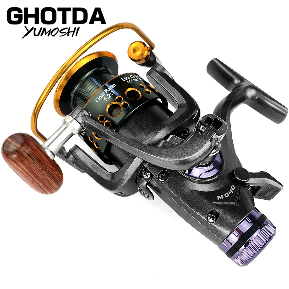 3000- 6000 Metal Spool Spinning Fishing Reel Saltewater Carp Fishing Reel Front and Rear Brake System Gear ratio 5.0:1 5.2:1