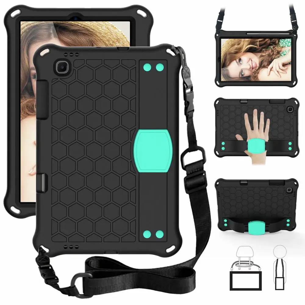 

Shockproof EVA Case Kids Cover for Samsung Galaxy Tab S6 Lite 10.4 P610 P615 P617 2020 Tablet Case + Strap