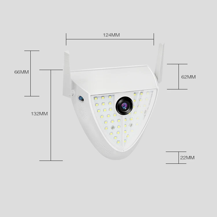 2MP 1080P Outdoor Water-proof Courtyard Lamp Wireless WIFI IP Camera Day Night Full Color Home Security CCTV Monitor