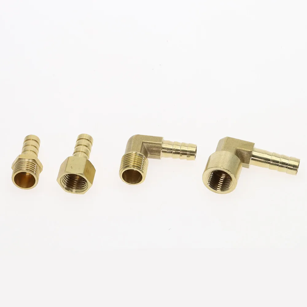 1pcs Hose Pagoda Connector 6 8 10 12 14mm Hose Barb Connector 1/8 1/4 3/8 1/2 BSP Male Female Thread Brass Water Pipe Fittings
