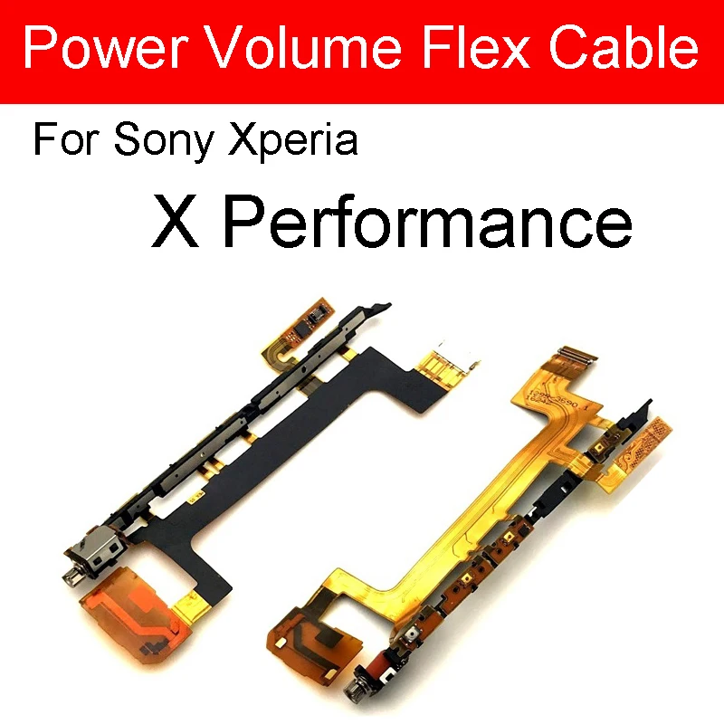 

Power On Off + Volume Side Button Flex Cable For Sony Xperia X Performance F8131 F8132 Power Volume Control Switch Repair Parts