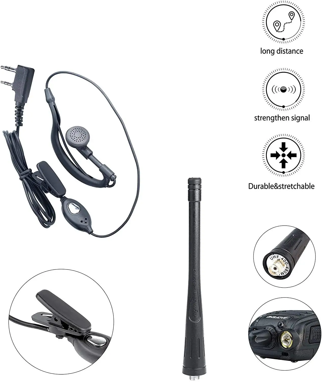 2pcs/lot baofeng BF-888S Walkie talkie Two-way radio set BF 888s UHF 400-470MHz 16CH walkie-talkie Radio Transceiver