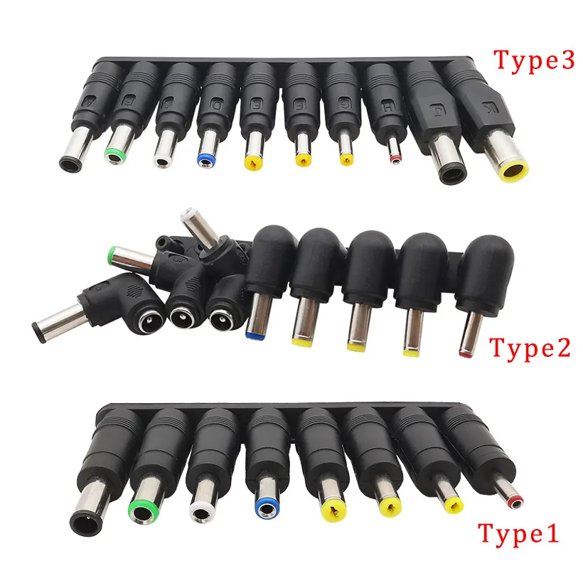 

﻿DC Power Adapter Kits Universal 5.5 mm x 2.1 mm DC AC Power Adapter Tips Connector For Lenovo Laptop Power Supply Plug Jack Se