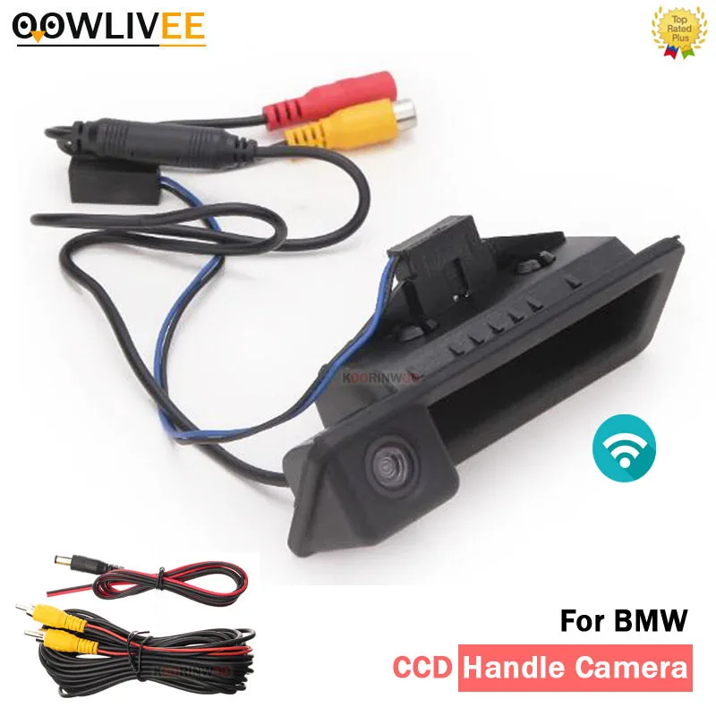 OOWLIVEE Car Rear view Camera Trunk Parking For BMW 3/5 Series X5 X1 X6 E39 E46 E53 E82 E88 E84 E90 E91 E92 E93 E60 E61 E70 E71