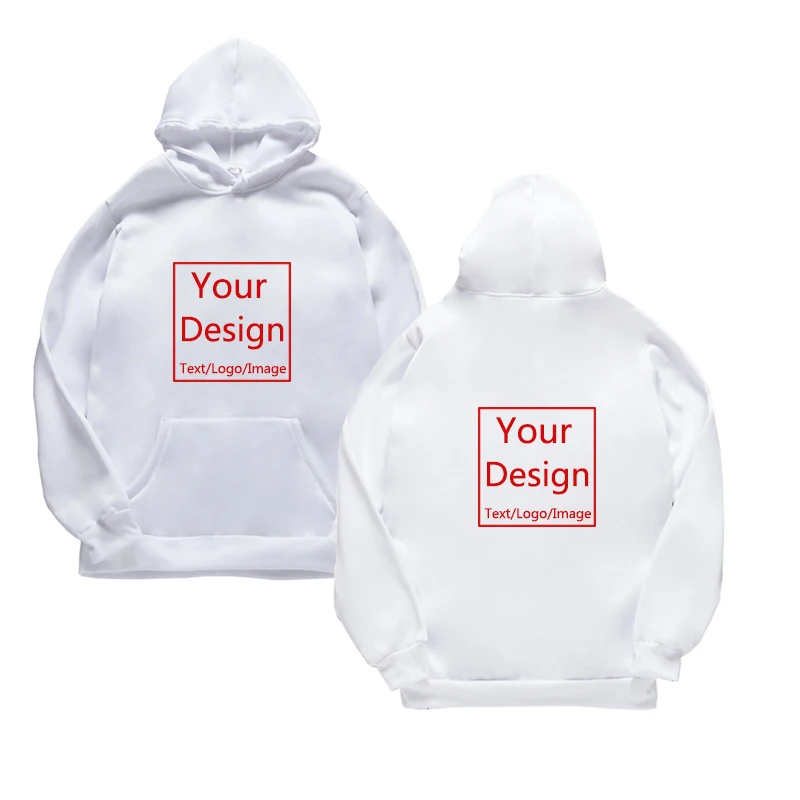 Neue benutzerdefinierte Hoodies DIY Text Logo Bild Druck hochwertige Kleidung individuelle Sport Hoodies Casual Sweatshirt Plus Größe XXS-4XL