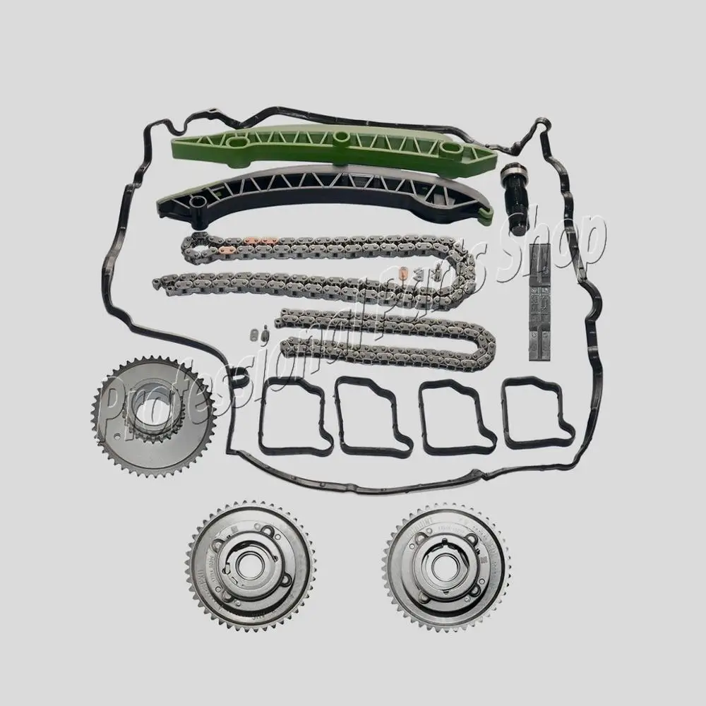 

Exhaust & Intake Adjuster Actuator Timing Chain Kit Camshaft for MERCEDES M271 W203 W204 E250 C250 SLK250 2710503347 2710503447