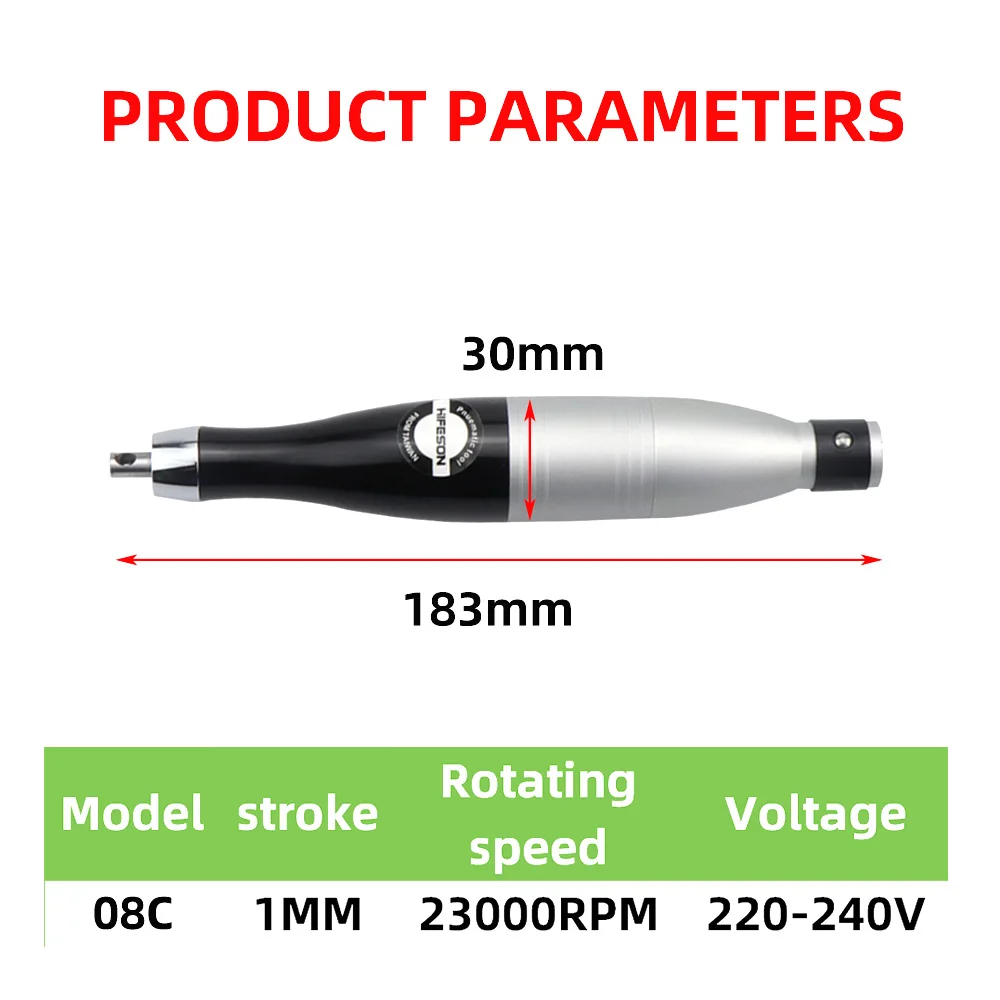 HIFESON Electric Ultrasonic Grinding Machine Die Grinde Reciprocating File Polishing Tools Polisher Machine