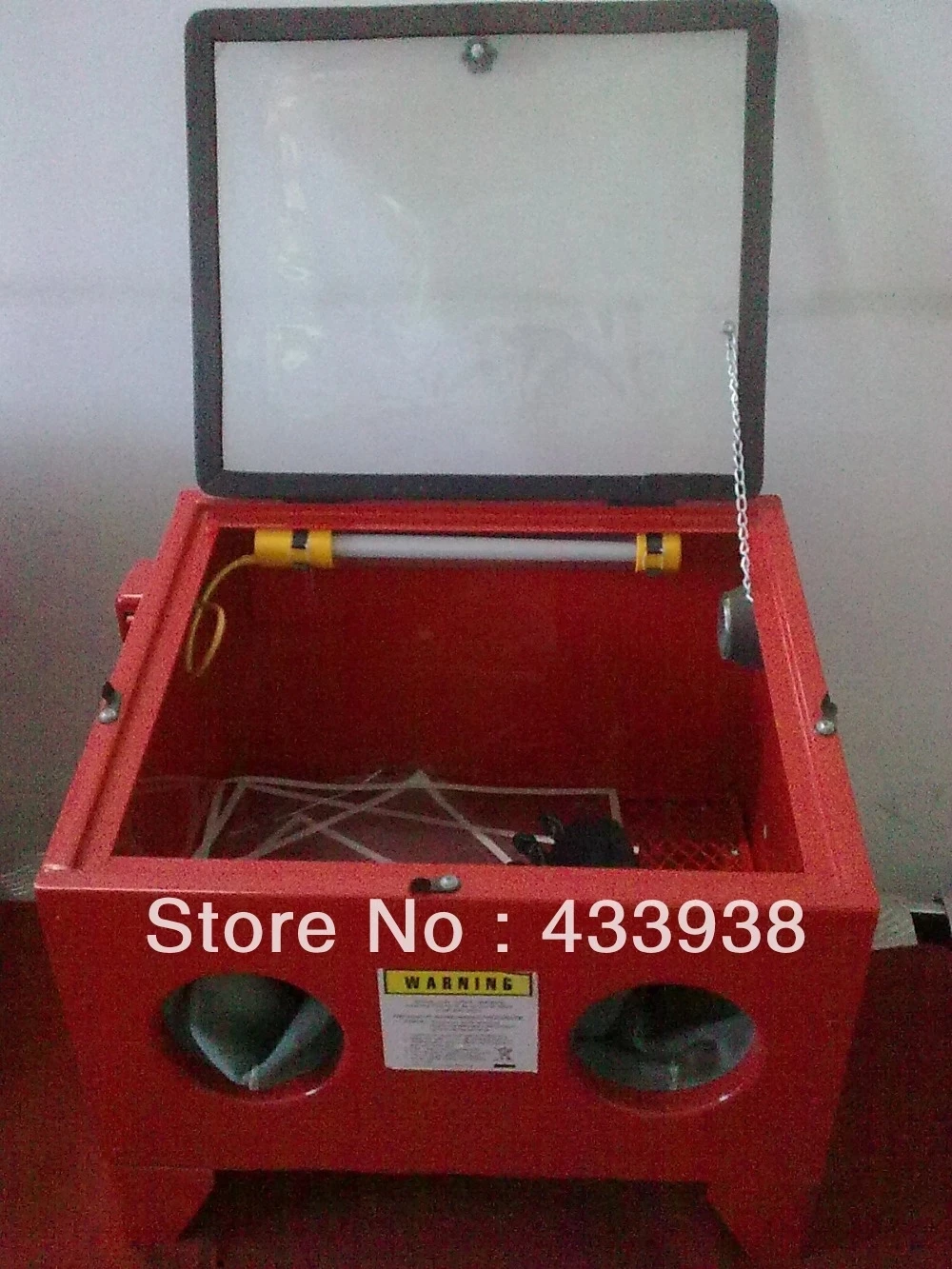 SBC90 Sandblast Cabinet The Open and Closed 90L Liter Box Type Mini Sandblasting Machine