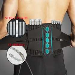 Corsé Lumbar ortopédico para Hombre y mujer, Faja de cintura de entrenamiento de soporte para la columna vertebral, transpirable, para gimnasio