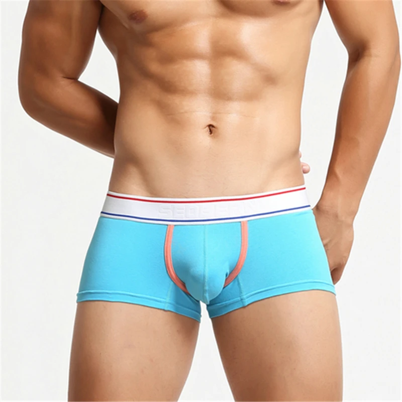 Boxers masculinos de algodão cuecas para homem sexy shorts calções casuais calções de pijama