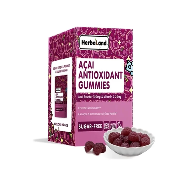 

Herbaland Acai Berry Gummies 60 Capsules/Bottle Free Shipping