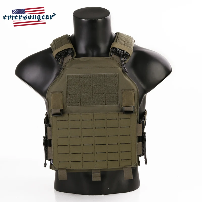 Emersongear Tactical Vest LVAC ASSAULT Plate Carrier W/ROC Quick Released Molle Body Armor Swat Harness Airsoft Hunting Nylon