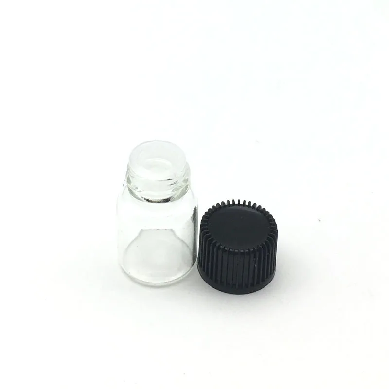 

500pcs Empty 2cc Essential Oil Bottles Mini Glass Bottle with No Hole Perfume Sample 2ml Clear Vials