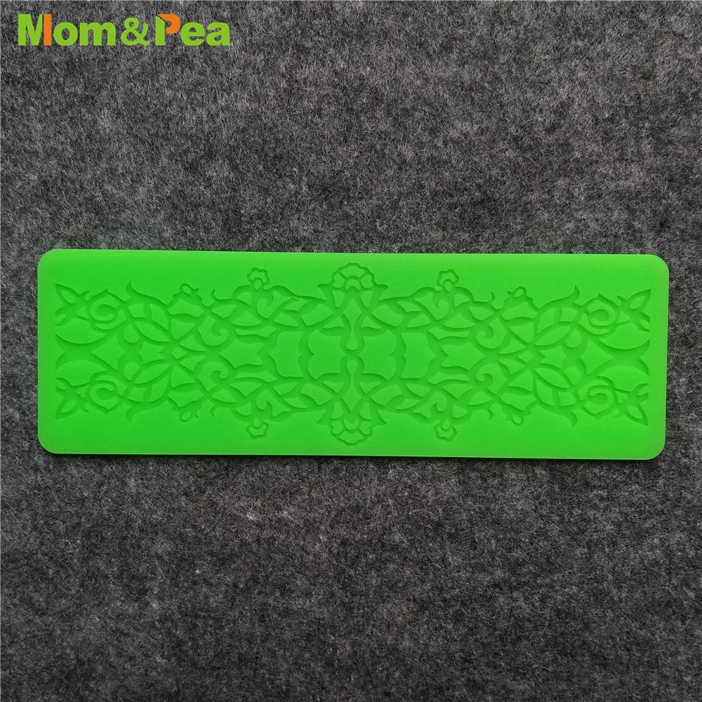 KCL594 Small Lace Pad Silicone Mold Sugar Paste Fondant Cake Decoration 3D Mould