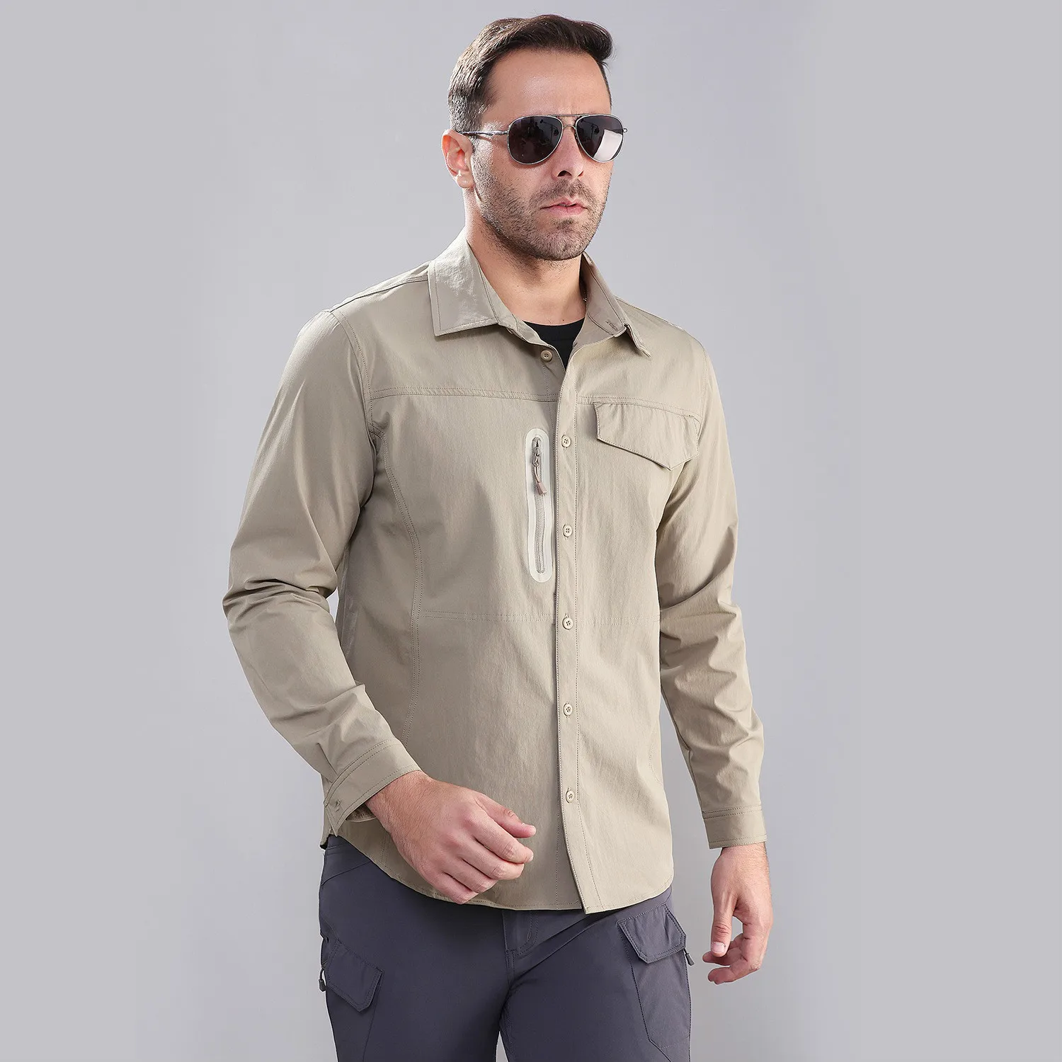 Military Shirt High Quality Men's Long-sleeved Quick-drying Tactical Shirt Outdoor Climbing Sunscreen Uniform Waterproof Shirt