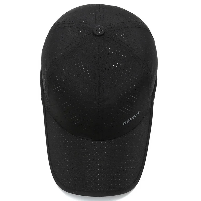 Summer Men Women Quick Drying Breathable Mesh Baseball Cap Truck Outdoor Mountaineering Fishing Sport Running Sun Hat Bone A142