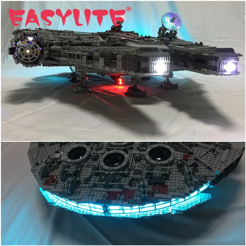 

LED Light Set For 10179 And 05033 Ultimate Wars Millennium Falcon DIY Toys Blocks Bricks Only Lighting Kit Not Include Model