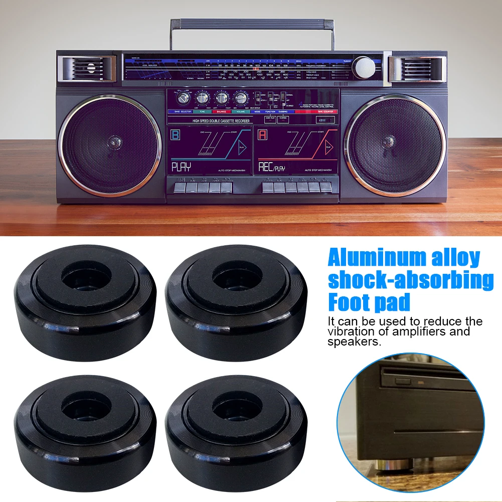 4 قطعة مكبر للصوت الدوار امتصاص الصدمات المنزل HIFI لاعب خزانة التخميد 30x11 مللي متر الصوت العزلة دائم رئيس قدم سادة
