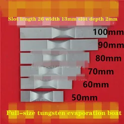 5Pcs Tungsten Molybdenum Evaporation Boat 5060708090mm Tungsten Molybdenum Tantalum Boat Thermal Evaporation Coating