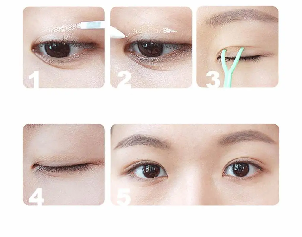 120 Pairs Invisible Double Eyelid Sticker Lace Eye Lift Strips Double Eyelid Tape Adhesive Stickers Natural Eye Tape Makeup Tool