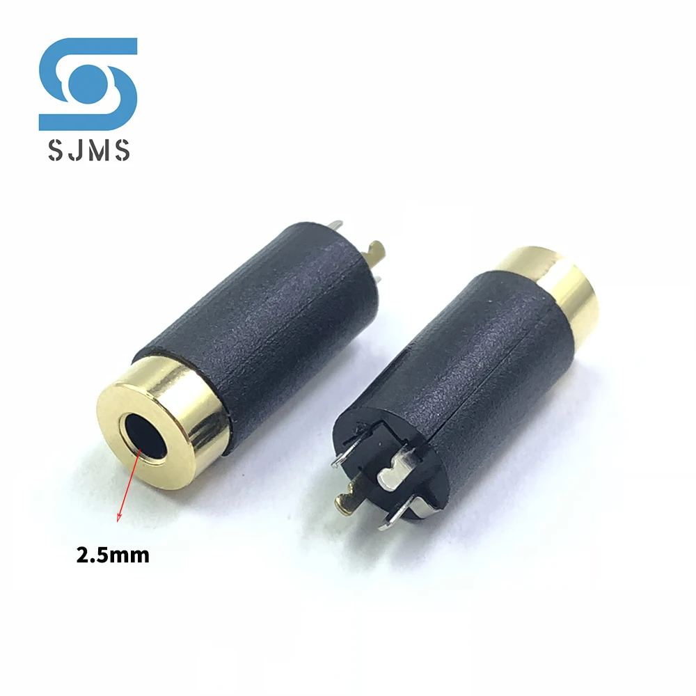 2pcs 2.5mm 3.5mm 4 Pole Stereo Female Socket Jack Socket 2.5 3.5 Dual Channel Jack 4 Pole Female Audio Jack For Headphone