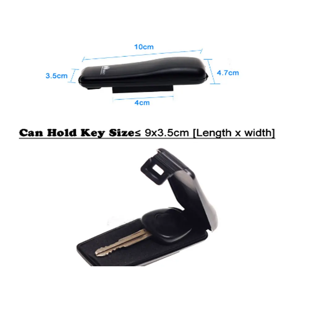 Magnetic Car Key Holder Box Outdoor Stash Key Safe Box With Magnet For Home Office Car Truck Caravan Secret Box