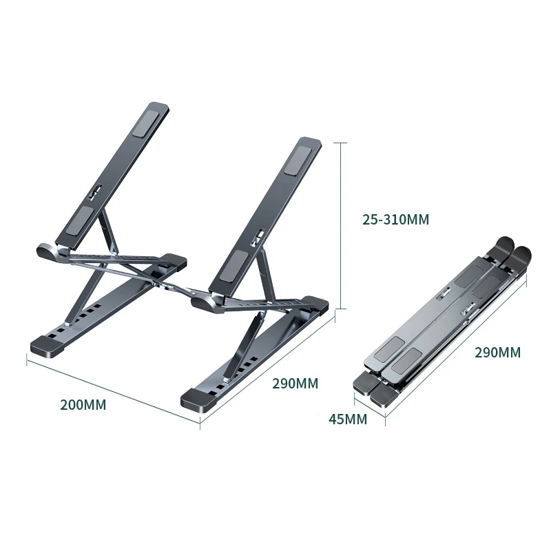 Adjustable Laptop Stand Portable Base Notebook Stand Support For Macbook Laptop Holder Computer Tablet Stand Laptop Table Stand