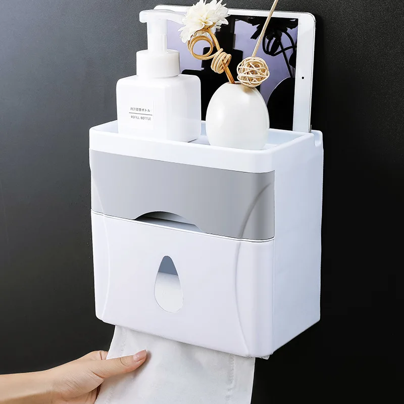 

Toilet Tissue Box Perforated Toilet Paper Toilet Paper Box Creative Roll Paper Box Hand Box Toilet Paper Rack