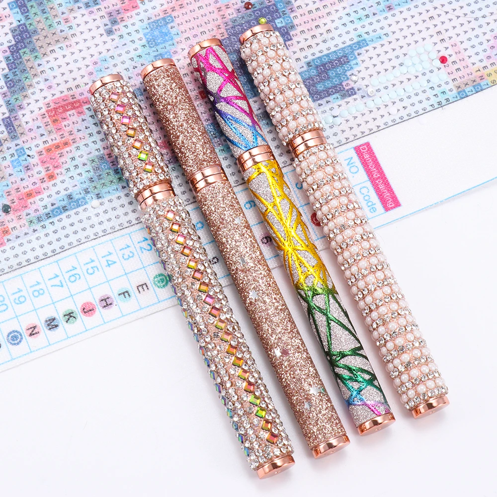 5D Diamond Painting Pen Glitter Diamond Sparkle Point Drill Pens Cross Stitch Embroidery DIY Craft Nail Art Diamond Painting Acc